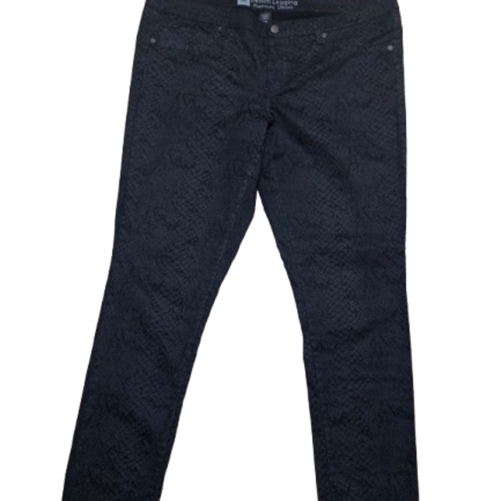 Mossimo Premium Snakeskin Denim Jeggings Sz 18 🔥